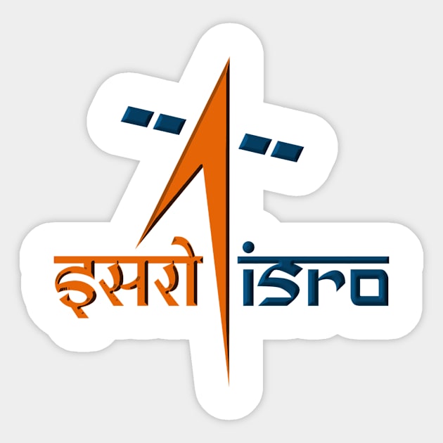 ISRO Logo Sticker by Spacestuffplus